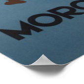 Marokko Marokkaanse vintage reizen Poster (Hoek)