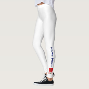 Marokko Marokkaanse Vlag Gepersonaliseerde Naam Leggings