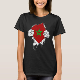 Marokko, Marokkaanse vlag, Marokkaanse trots T-shirt
