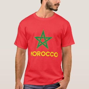 Marokko - Marokkaanse Vlag T-shirt
