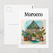 Marokko Marrakech Briefkaart (Voorkant / Achterkant)