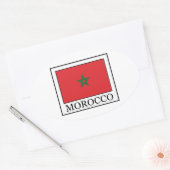 Marokko Ovale Sticker (Envelop)