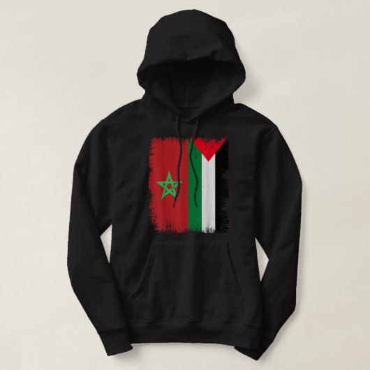 Marokko Palestina Hoodie (Design voorkant)