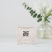 Marokko Paspoort bruiloft QR Informatiekaartje (Staand voorkant)