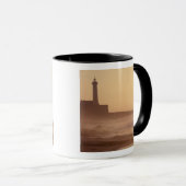 Marokko, Rabat, Vuurtoren bij zonsondergang met Mok (Voorkant rechts)
