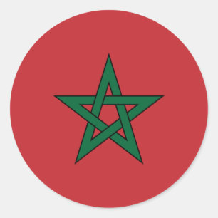 marokko ronde sticker