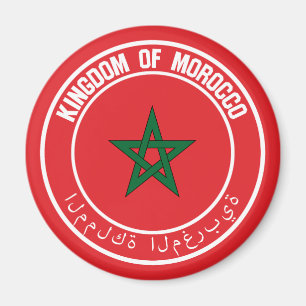 Marokko Round Emblem Magneet