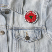 Marokko Round Emblem Ronde Button 5,7 Cm (In situ)