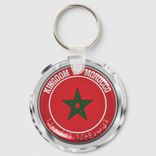 Marokko Round Emblem Sleutelhanger