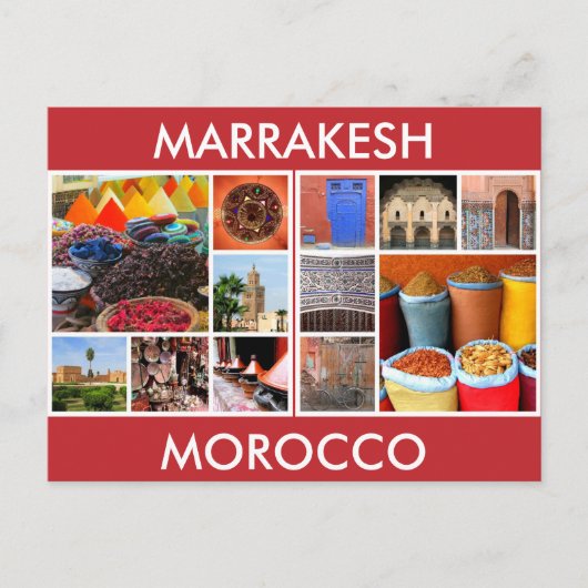 marokko scènes marrakesh briefkaart (Voorkant)