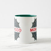 Marokko Souvenir Tweekleurige Koffiemok (Center)