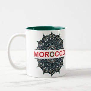 Marokko Souvenir Tweekleurige Koffiemok