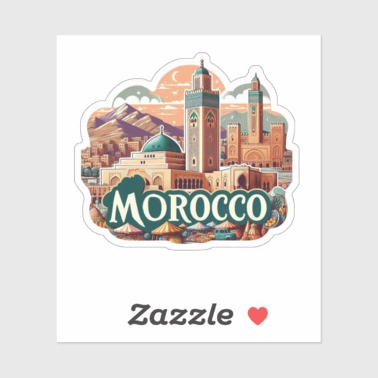 Marokko Sticker (Vel)