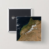 Marokko Vierkante Button 5,1 Cm (Voorkant /achterkant)