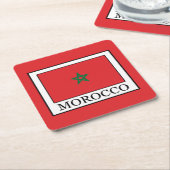 Marokko Vierkante Kartonnen Onderzetter (Schuin)