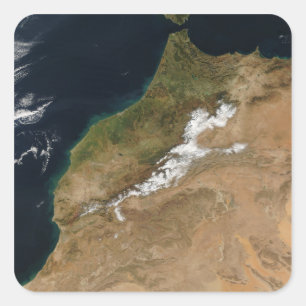 Marokko Vierkante Sticker