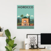 Marokko Vintage Travel Poster (Thuiskantoor)