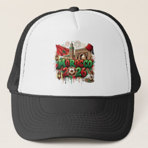 Marokko Vintage Vlag Marokkaans Afrikaans Trucker Pet