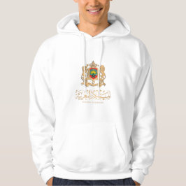 MAROKKO VLAG OP GOUDEN EMBLEEM شعاراملغ ر بGOUDEN HOODIE
