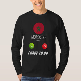 Marokko Vlag Souvenir Marokko Roept Is Callin T-shirt