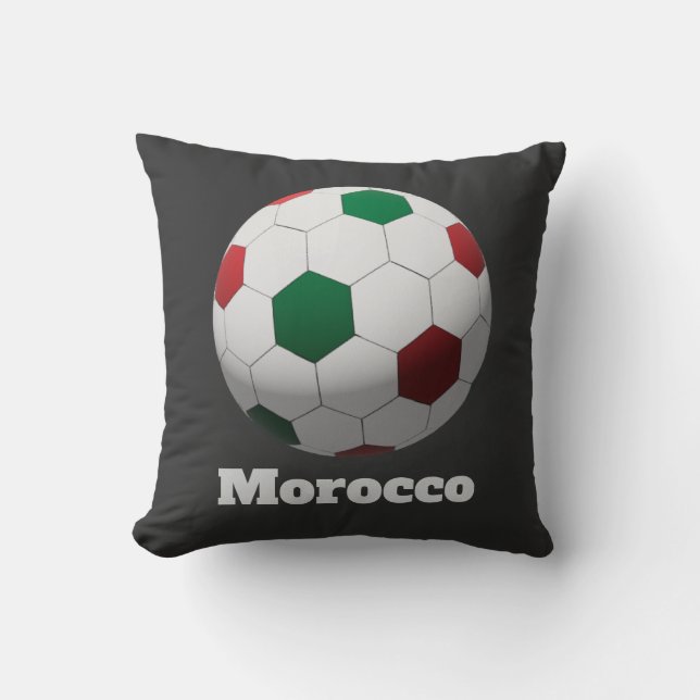 Marokko Voetbal Kussen (Voorkant)