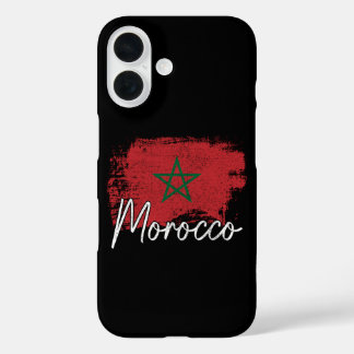 Marokko voetbal liefhebber cadeau Maroc Vlag Marok iPhone 16 Hoesje
