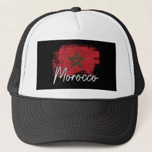 Marokko voetbal liefhebber cadeau Maroc Vlag Marok Trucker Pet