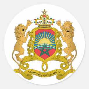 marokko-wapen ronde sticker