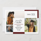 Maron 3 Faire-part de diplôme photo (Devant)