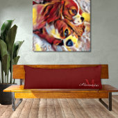 Maron Bourgogne Rouge coussin couleur uni