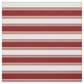 Maron & White Pattern van Stripes Stof (Swatch)