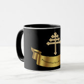 Maronite Church Cross-Personalized Gift Mok (Voorkant links)