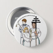 Maronite Church Server Award Ronde Button 7,6 Cm (Voorkant /achterkant)