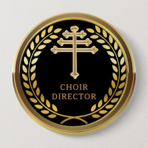 Maronite katholieke kerk Choir Director Badge Ronde Button 4,0 Cm