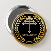 Maronite katholieke kerk Organist Badge Button (Voorkant /achterkant)