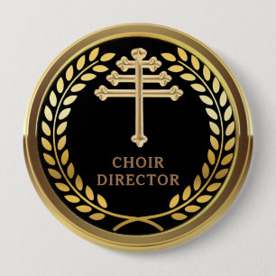 Maronitisch-katholieke kerkzangdirecteur Badge  Ronde Button 4,0 Cm
