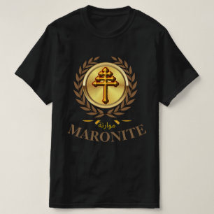 MARONITISCH (Officiële Kruis) T-Shirt