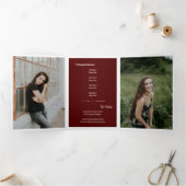 Maroon 5-Photo Fun Boxes Afstuderen Drieluik Uitnodiging (Binnen)