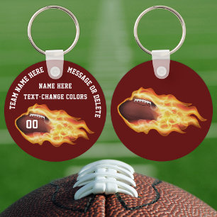 Maroon, Aangepaste Football Sleutelhangers, VERAND Sleutelhanger