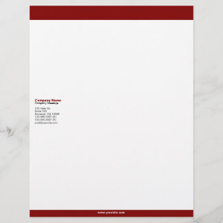 Maroon Bars Letterhead Briefhoofd Ontwerp