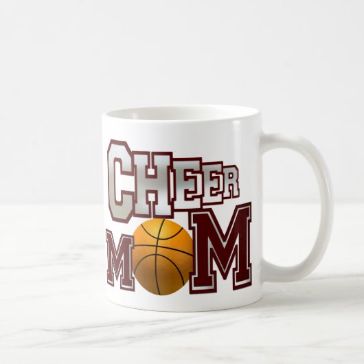 Maroon Basketball Cheval Maman Mug (Droite)