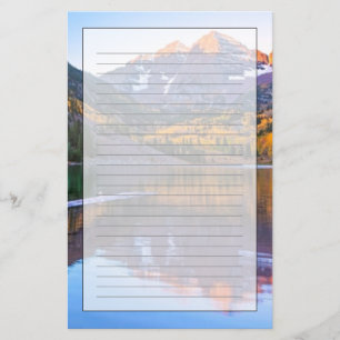 Maroon Bells Alpen Glow Briefpapier