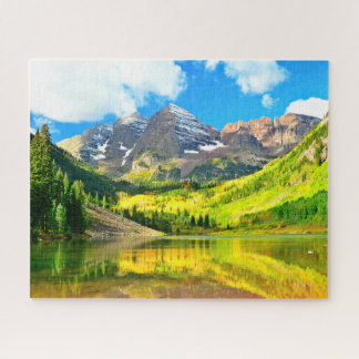 Maroon Bells, Aspen, Colorado Summer Landscape Legpuzzel