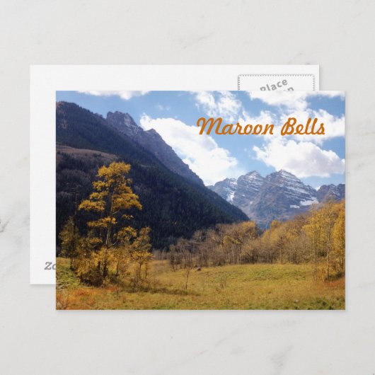 Maroon Bells Briefkaart (Voorkant / Achterkant)