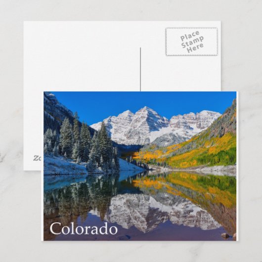 Maroon Bells Briefkaart (Voorkant / Achterkant)