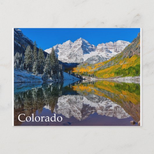 Maroon Bells Briefkaart (Voorkant)