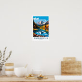 Maroon Bells Colorado Reisprint Poster (Keuken)