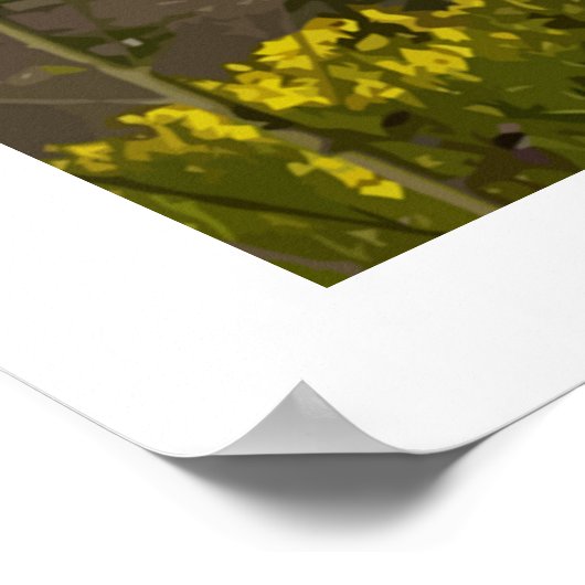 Maroon Bells Floral - affiche (Coin)