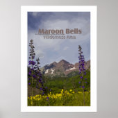 Maroon Bells Floral - affiche (Devant)