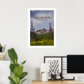 Maroon Bells Floral - affiche (Bureau à domicile)